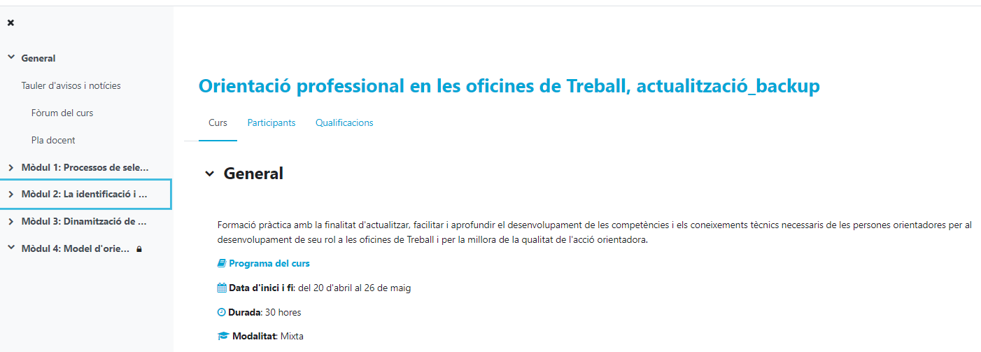 Bloc lateral esquerre obert